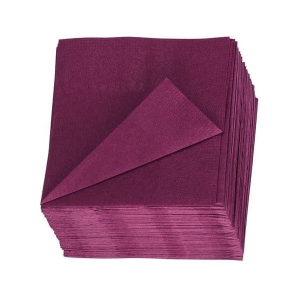 Serviettes colorées 2 plis par carton