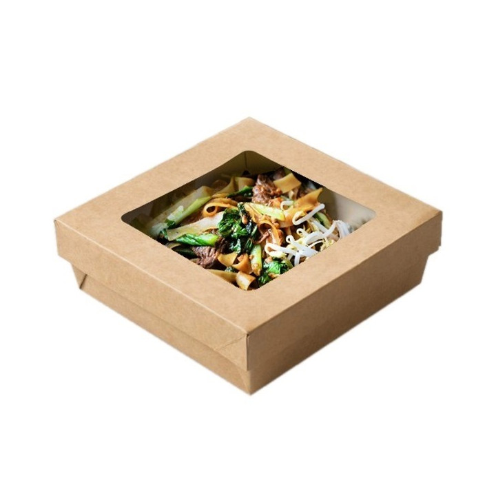 Boîte carton Fenêtre kraft Carrée