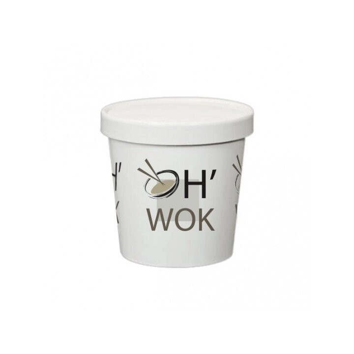 Pot soupe en carton personnalisé
