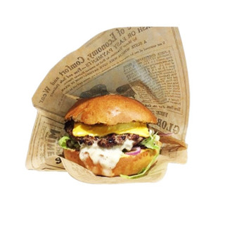 Sachet burger rétro