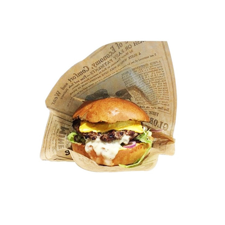 Sachet burger rétro