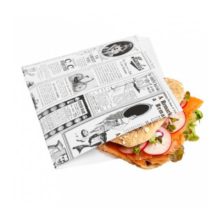 Sachet burger Newspaper