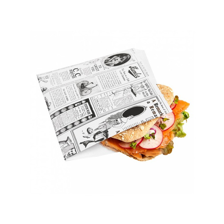 Sachet burger Newspaper