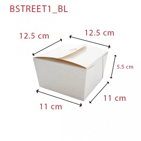 Boite à tarte carrée en carton blanc 29x29x8cm