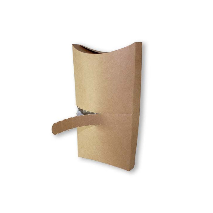 Boite en carton tacos kraft-ouverte