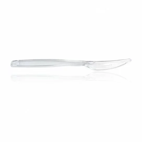Couteau plastique transparent