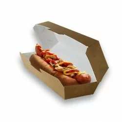 miniature Boite hot-dog en micro-cannelure