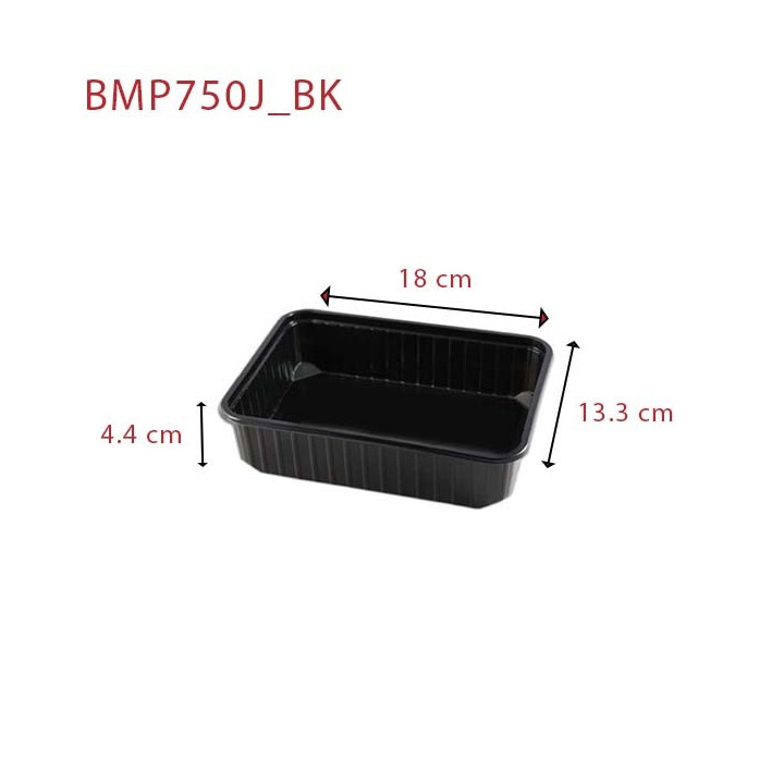 Barquette rectangle BMP750j-BK