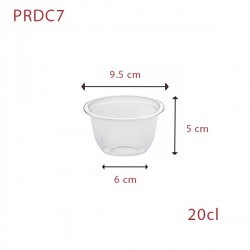 miniature Pot rond à salade cristal