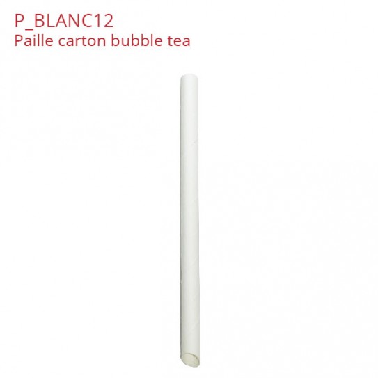 Pailles bubble tea PLA emballées