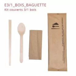 miniature Kit couvert baguette bambou