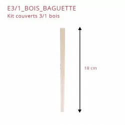 miniature Kit couvert baguette bambou