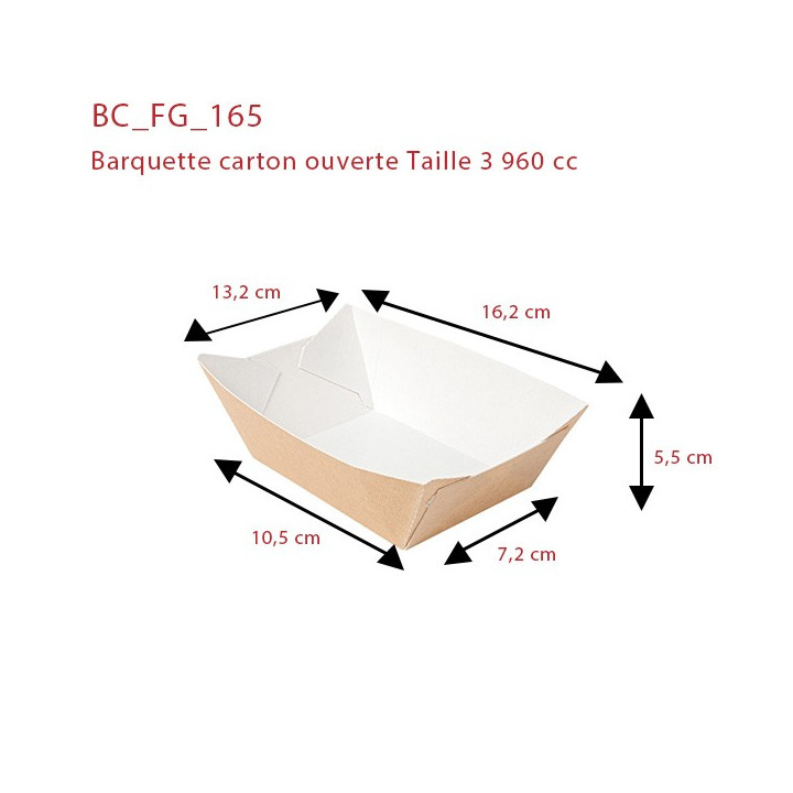 Barquette-carton-ouvert-960-cc dimensions