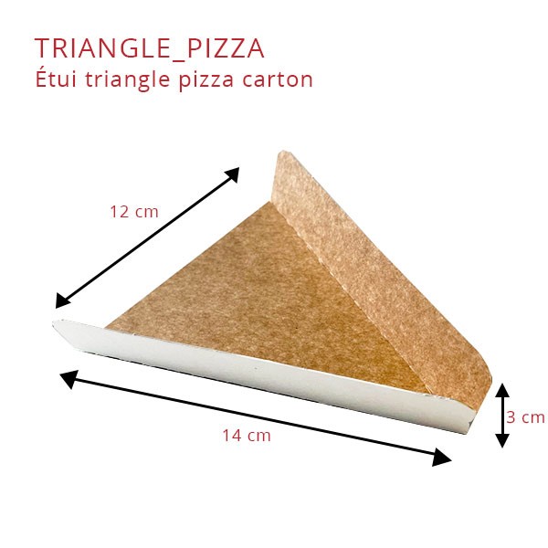Triangle pizza en carton