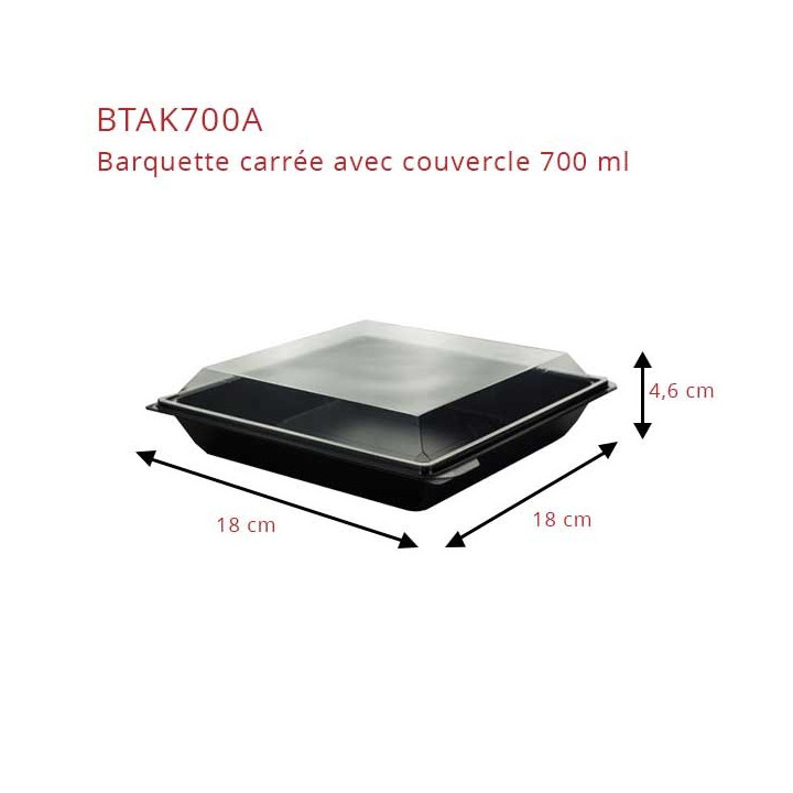 Barquette-noire-carrée dimensions