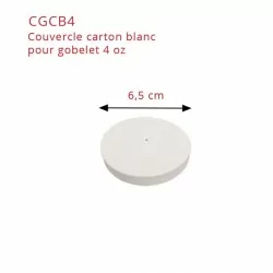 miniature Gobelet carton blanc