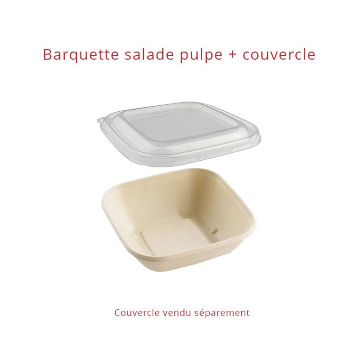 Barquette salade en pulpe + couvercle