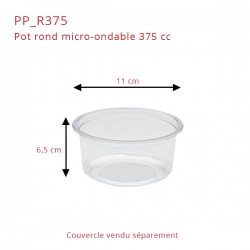 miniature Pot micro-ondable rond