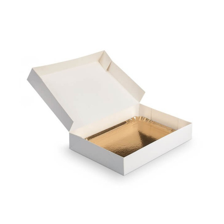 Plateau Traiteur doré et sa boîte
