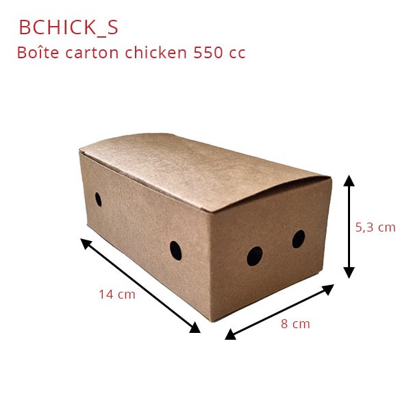 Boite carton alimentaire chicken