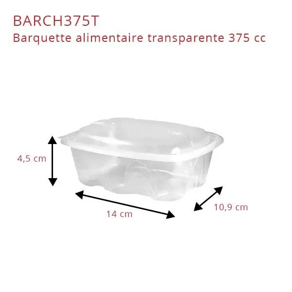 zoom Barquette Archipack transparente