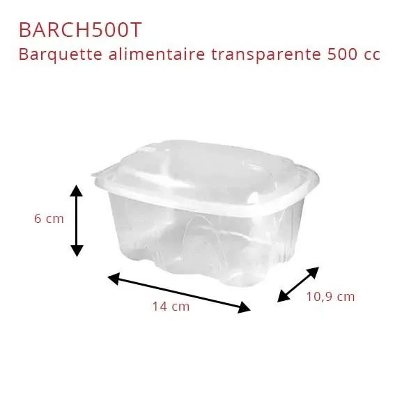 zoom Barquette Archipack transparente