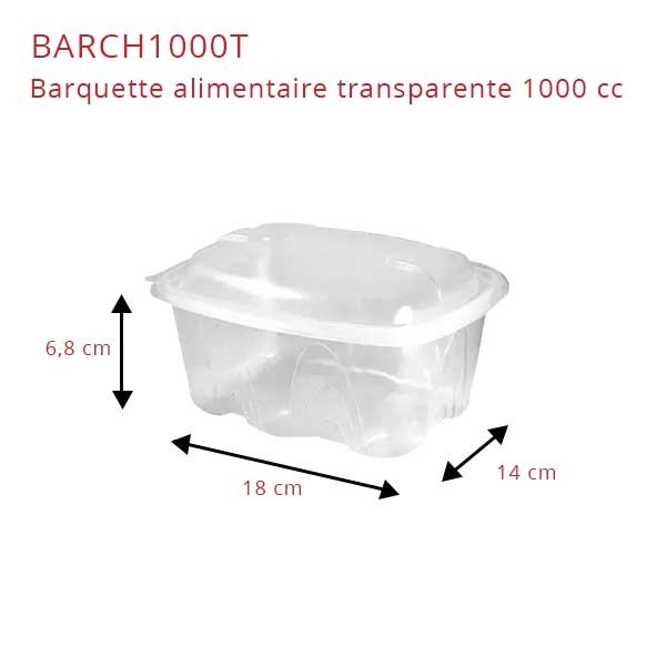 Barquette Archipack transparente - Le Bon Emballage