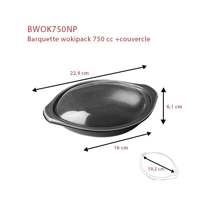 Barquette plastique 750