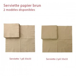 miniature Serviette en papier écologique kraft