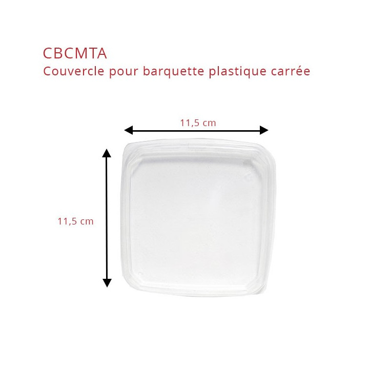 Couvercle plastique barquette 500cc