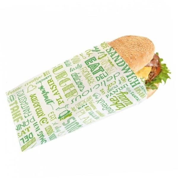 Sac Sandwich Papier Vert