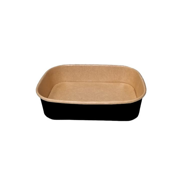 Barquette rectangle noire vide
