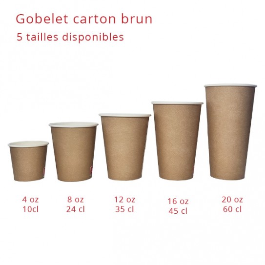 Barquette Carton Kraft Brun Ecologique - SML Food Plastic