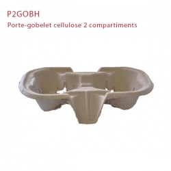 miniature Porte-gobelet cellulose 2 et 4 compartiments