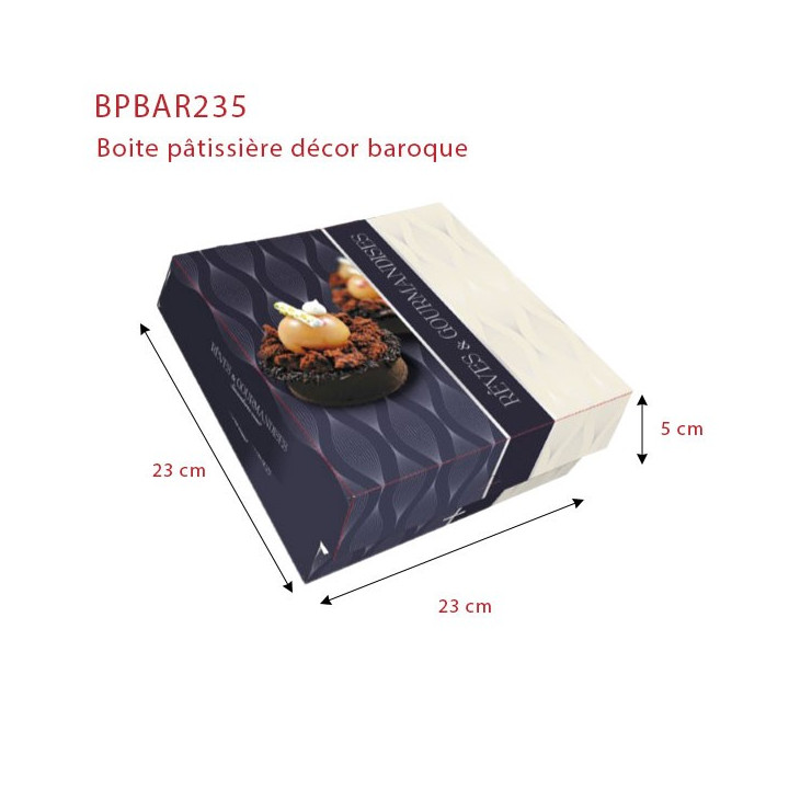 BPBAR235 boite pâtissière dimensions