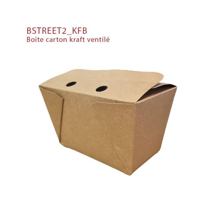 Boîte carton street ventilée fermée