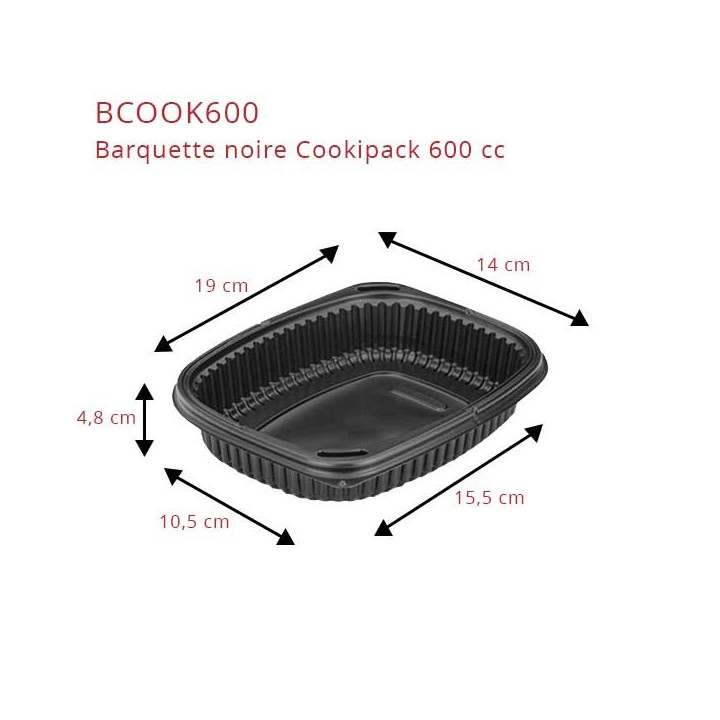 Barquette plastique 600