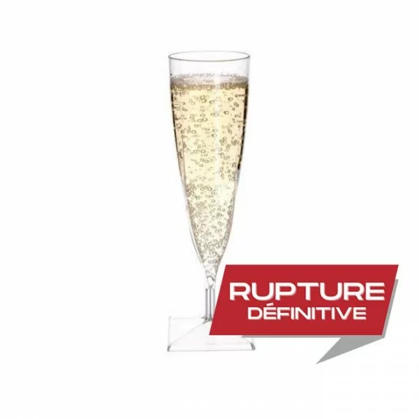 zoom Flûte à champagne transparente