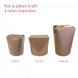 Pot à Soupe Carton Kraft Brun - SML Food Plastic