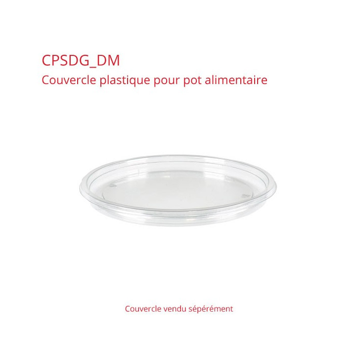 Couvercle plastique taille unique antibuée