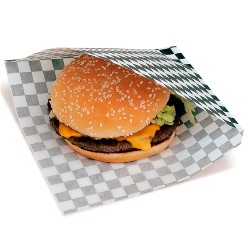 miniature Sachet burger damier noir