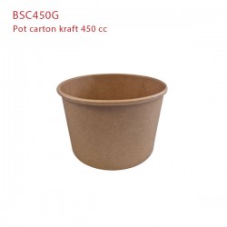 miniature Pot en carton kraft brun
