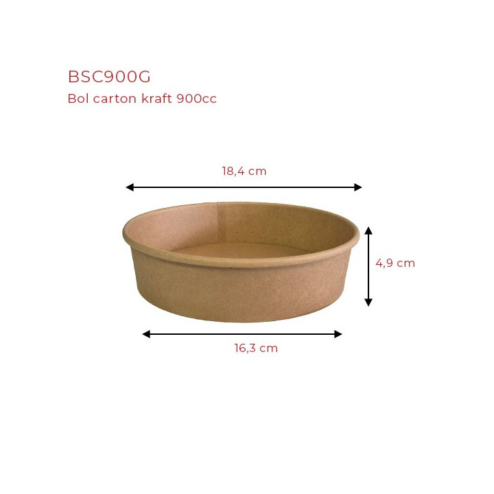 bol carton 900 cc  dimension
