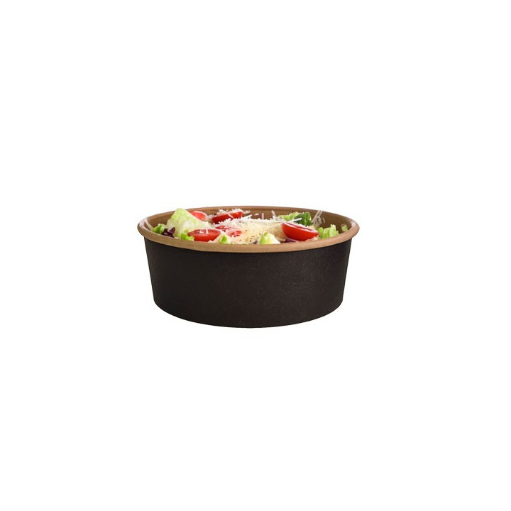 bol carton noir salade