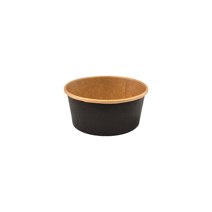 Pot en carton kraft noir 350cc