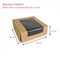 miniature Boite carton fenêtre kraft