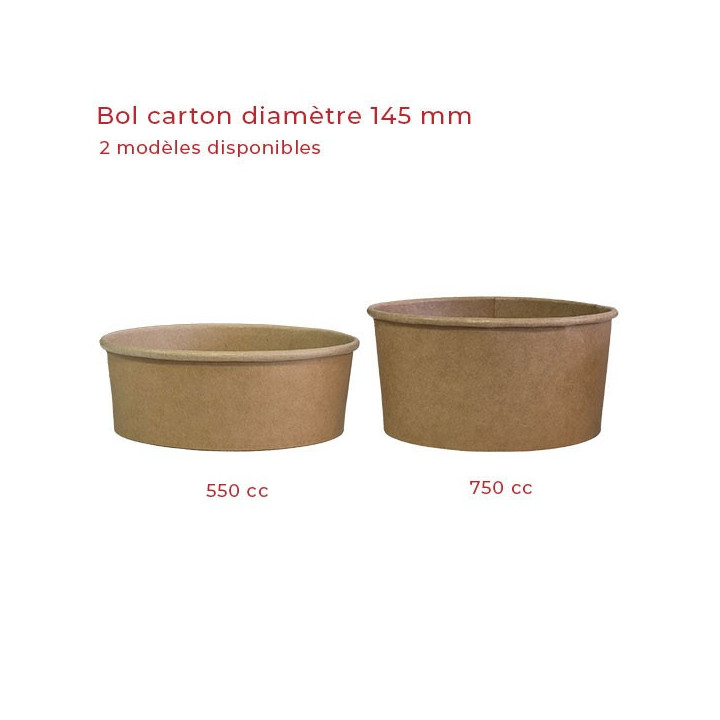 Bol carton rond 145 mm modele