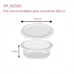 miniature Pot micro-ondable rond