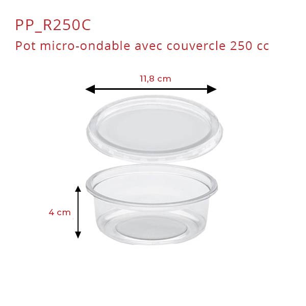 Pot micro-ondable rond