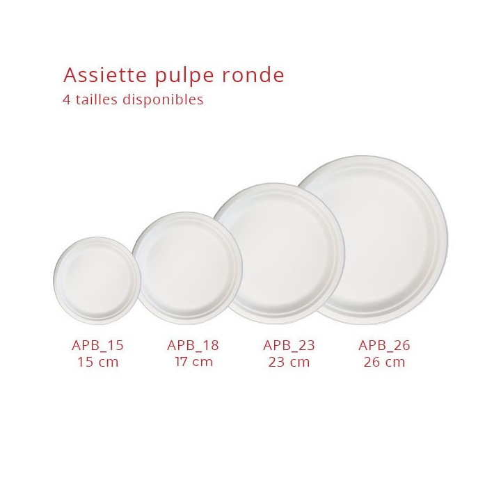 assiette pulpe ronde modeles